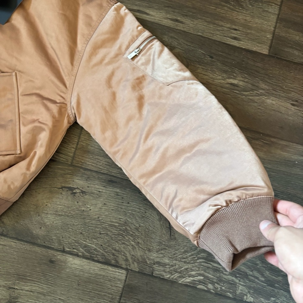 Jordan Bomber Jacket in Tan - Picture 2 of 6